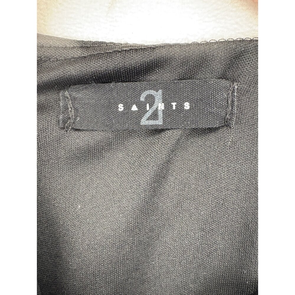 21 Saints Black Cowl Neck Spaghetti Strap Mini Dress XS - Picture 5 of 10